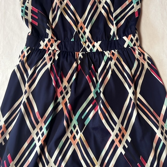 Anthropologie Blue and White Asymmetrical High-Low Sundress - Picture 6 of 12